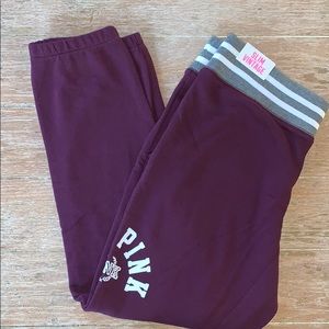 Maroon PINK Sweatpants, NWT!
